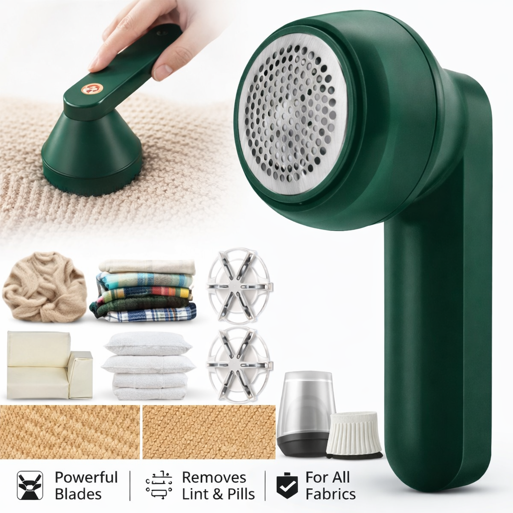 Rechargeable Lint Remover for Clothes & Furniture – Portable Fabric Shaver with USB Charging & Powerful Motor
