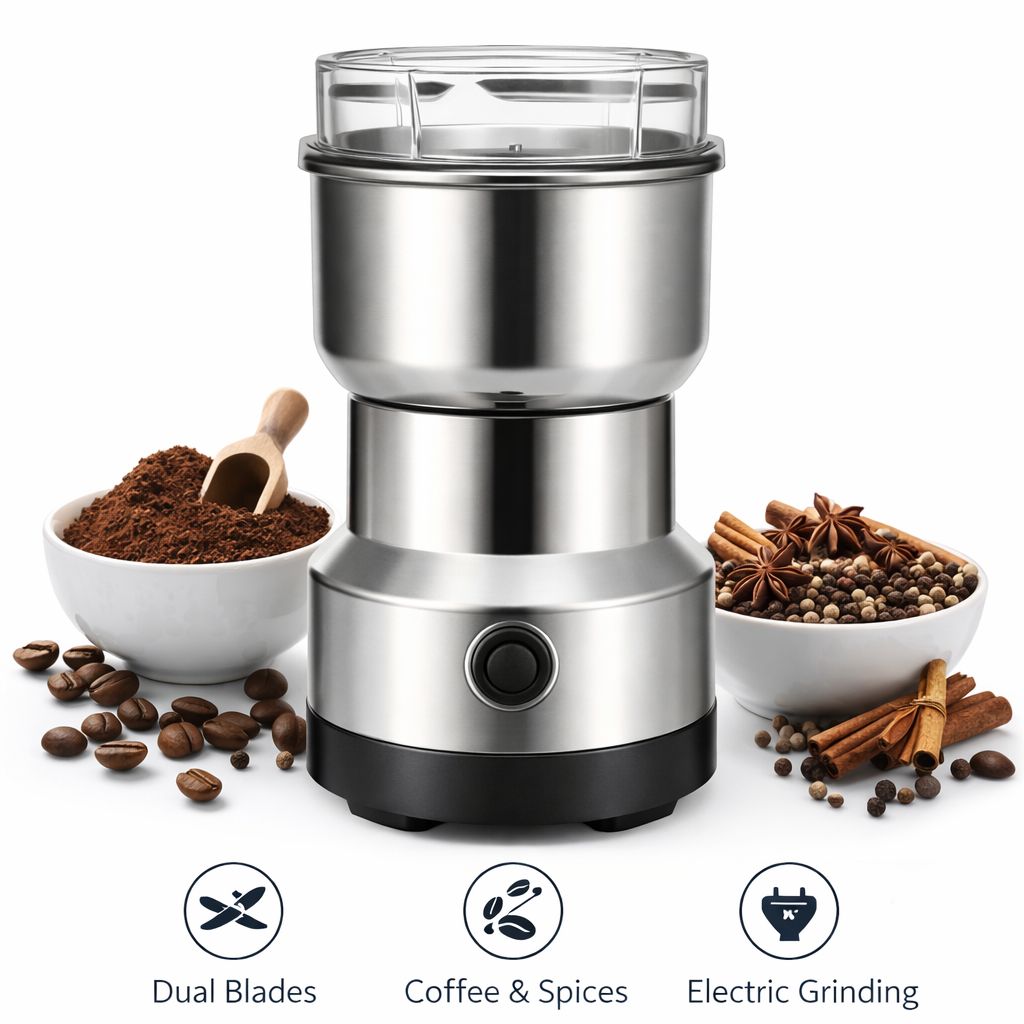 RAF Stainless Steel Electric Coffee Grinder