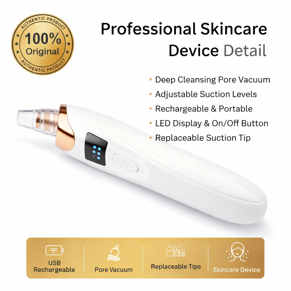 Blackhead Remover Machine – Electric Pore Vacuum Cleaner for Deep Facial Cleansing & Acne Removal