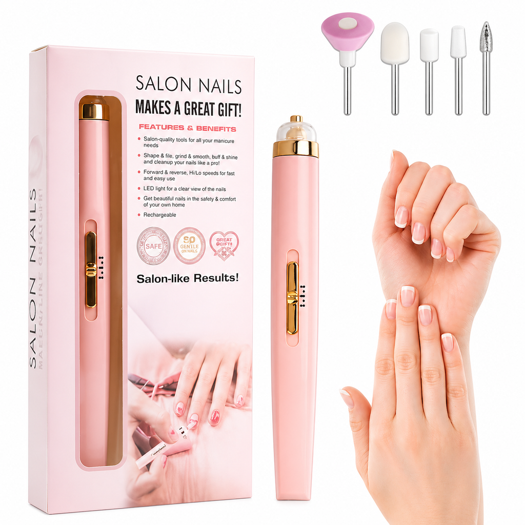 Electric Nail Drill Kit – Portable Salon Nails Manicure Tool