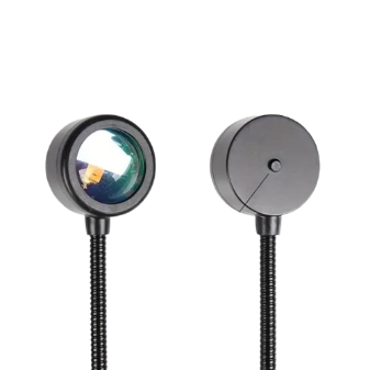 Sunset Projection Lamp – LED RGB Mood Light with 360° Rotation for Bedroom, Photography & Aesthetic Room Decor