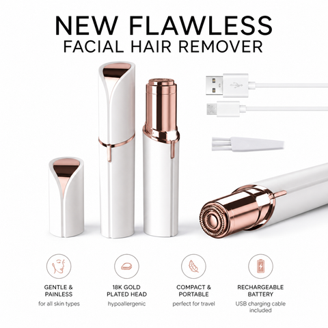 Women Facial Hair Remover – Painless Electric Hair Removal Tool for Face, Lip, Chin & Peach Fuzz