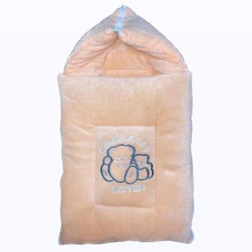 Baby Carry Nest Peach Velvet Waterproof – Soft & Cozy Newborn Sleeping Bag