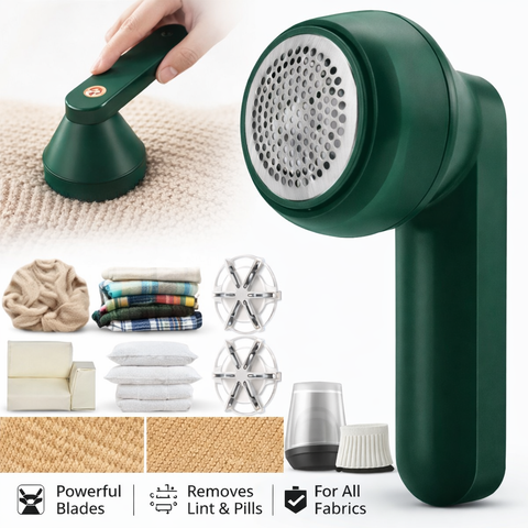 Rechargeable Lint Remover for Clothes & Furniture – Portable Fabric Shaver with USB Charging & Powerful Motor