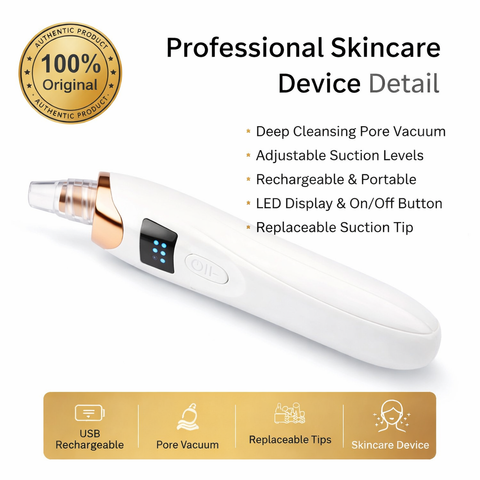 Blackhead Remover Machine – Electric Pore Vacuum Cleaner for Deep Facial Cleansing & Acne Removal