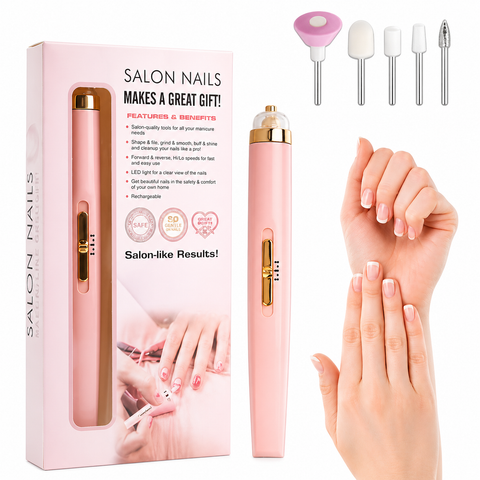 Electric Nail Drill Kit – Portable Salon Nails Manicure Tool