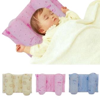 Baby Nursing Pillow – Soft Cotton Adjustable Feeding Pillow for Breastfeeding Support (Pink, Blue, Yellow)