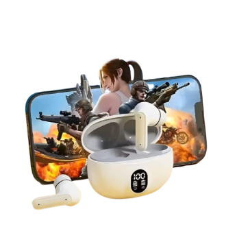 TWS Gaming Earbuds Bluetooth 5.3 – Wireless Earbuds with LED Display, Low Latency & Noise Cancellation