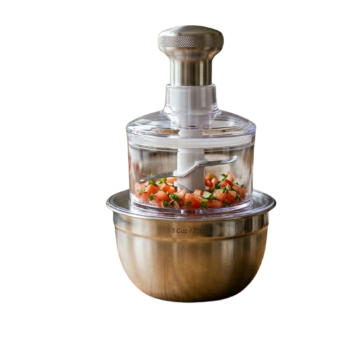 Stainless Steel Bowl Hand Push Food Chopper