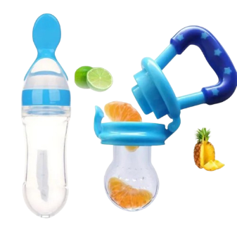 Silicone Pacifier & Spoon Set Multicolor – Safe, BPA-Free Baby Feeding Starter Kit