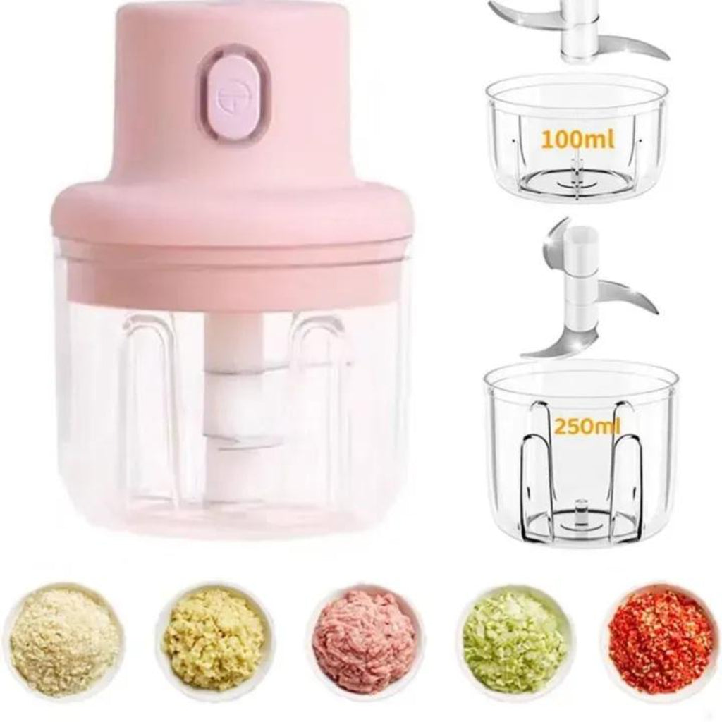 Housewives Mini Chopper – Portable Electric Food Processor for Kitchen (Garlic, Vegetables & Fruits)