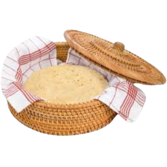 Handwoven Roti & Tortilla Basket with Lid – Insulated Bread Warmer